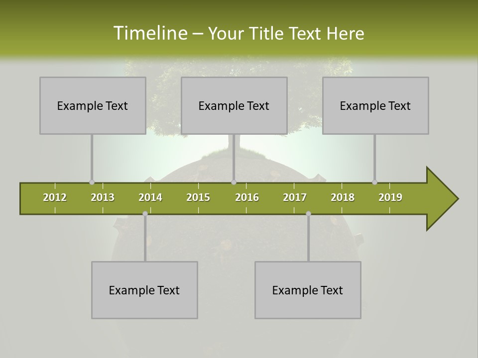Pollution Barren Wood PowerPoint Template