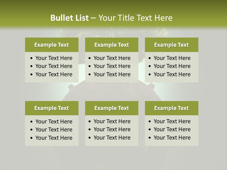 Pollution Barren Wood PowerPoint Template