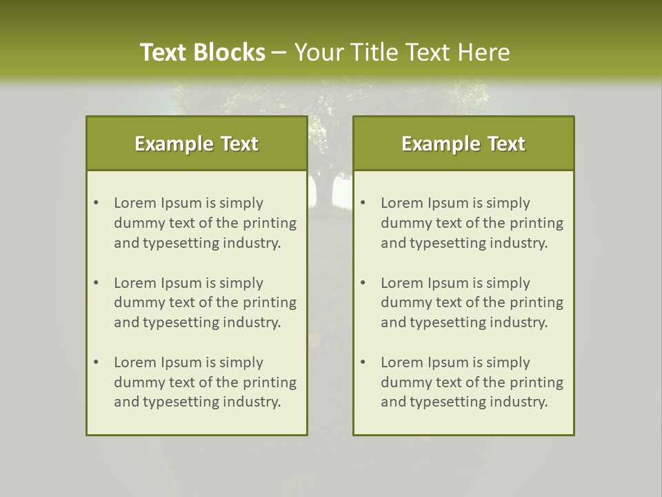 Pollution Barren Wood PowerPoint Template