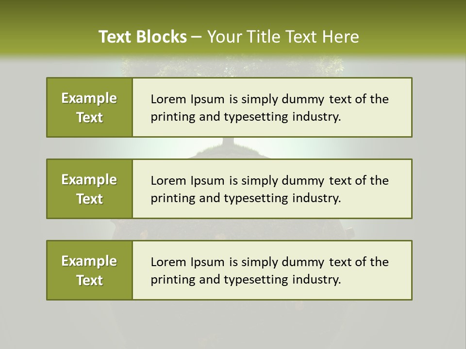 Pollution Barren Wood PowerPoint Template