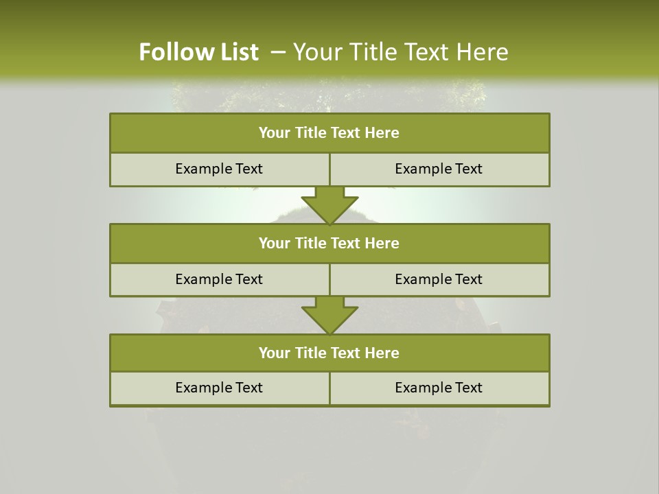 Pollution Barren Wood PowerPoint Template