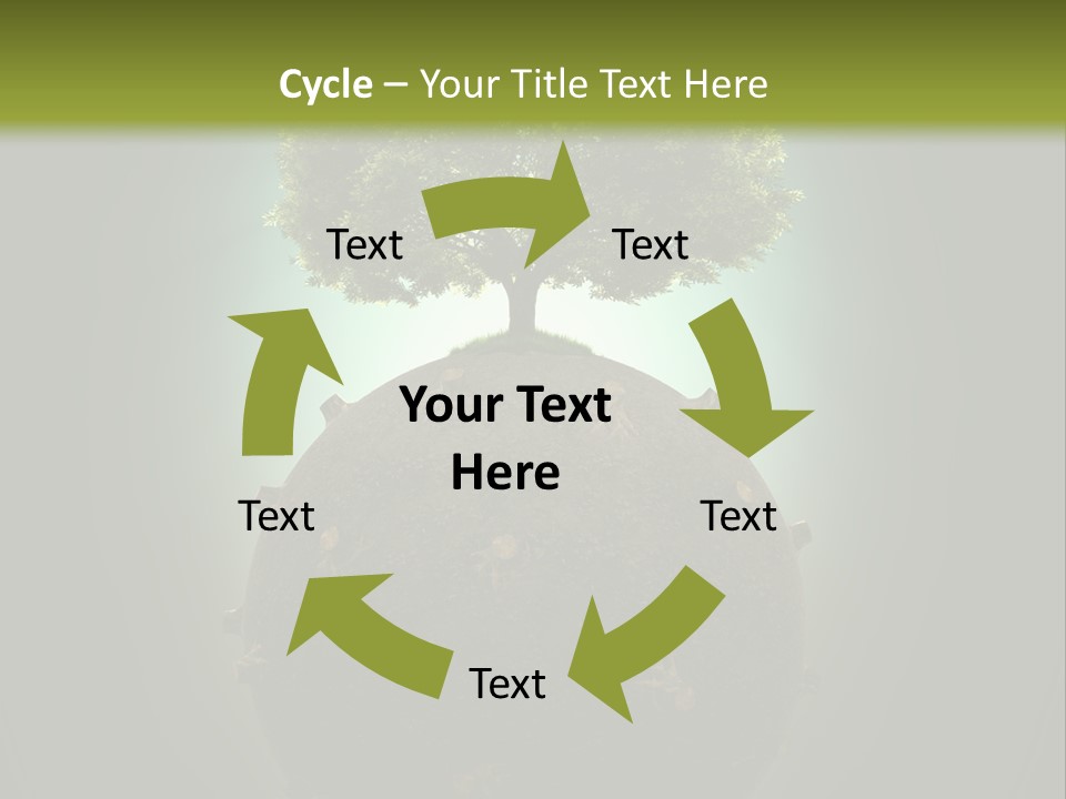 Pollution Barren Wood PowerPoint Template