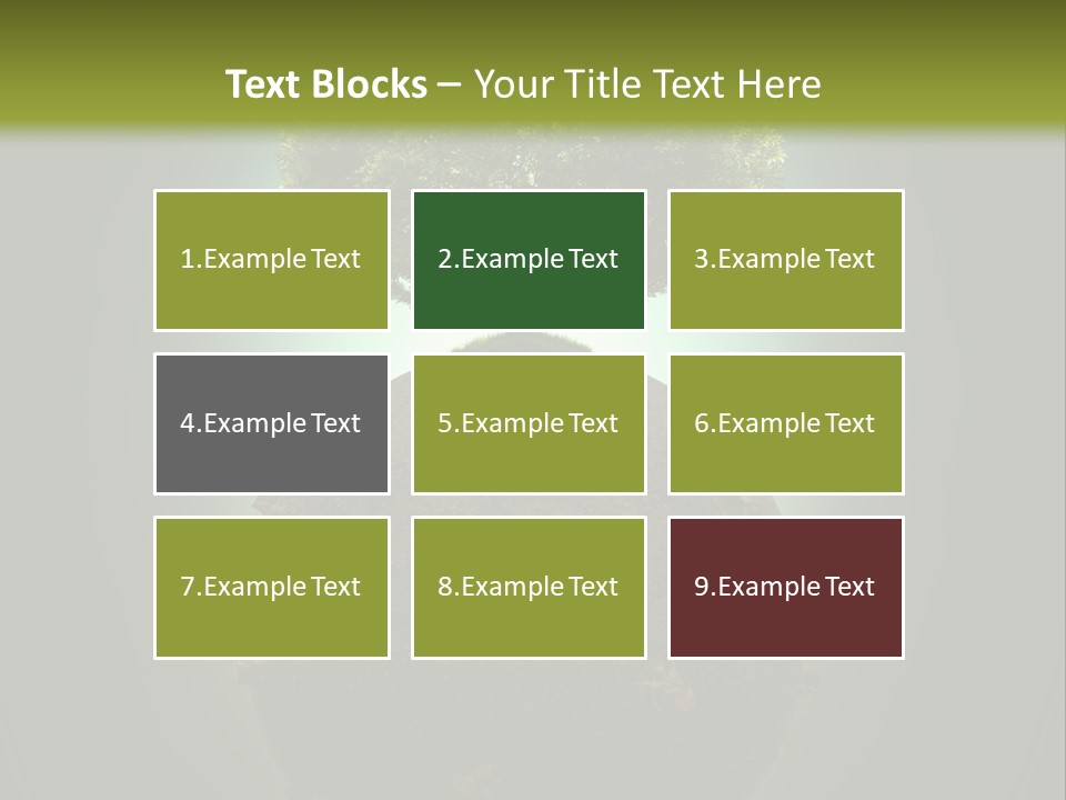 Pollution Barren Wood PowerPoint Template