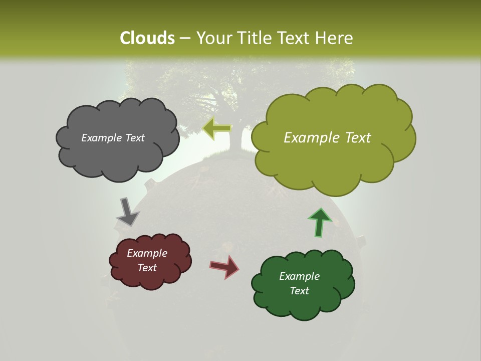 Pollution Barren Wood PowerPoint Template