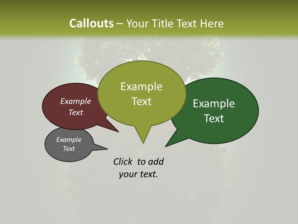 Pollution Barren Wood PowerPoint Template