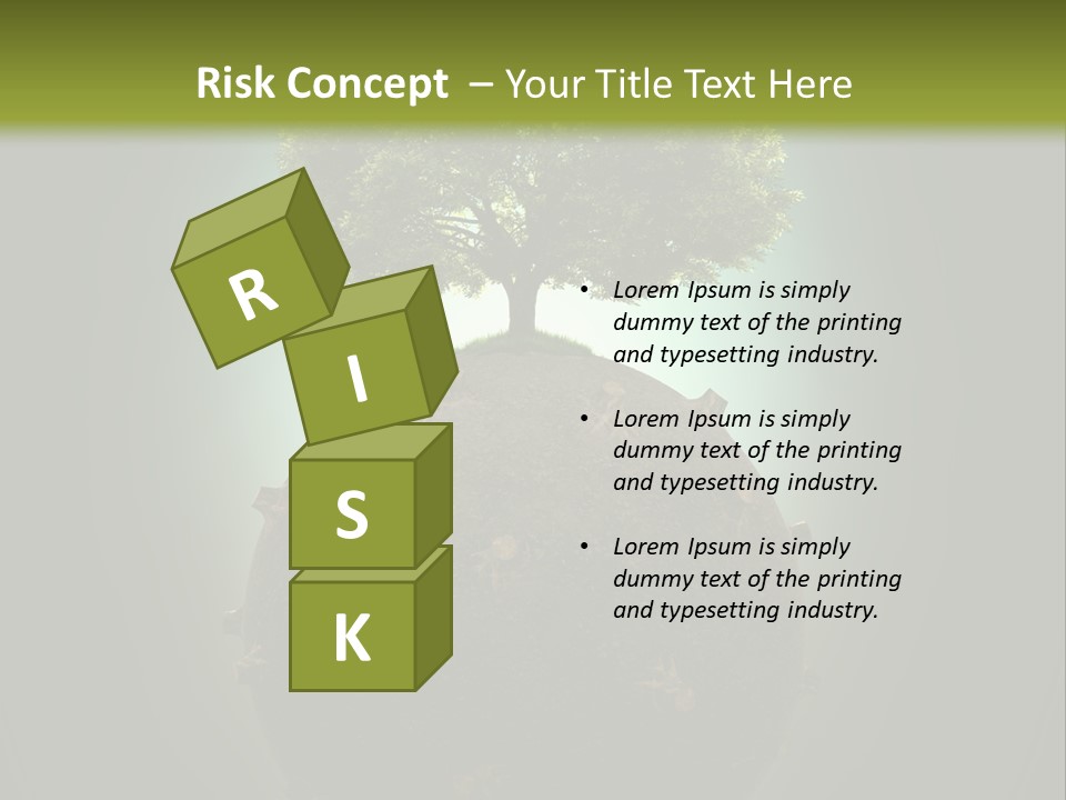 Pollution Barren Wood PowerPoint Template