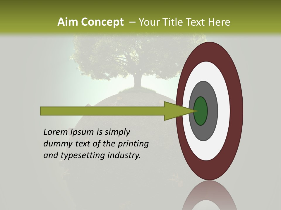 Pollution Barren Wood PowerPoint Template