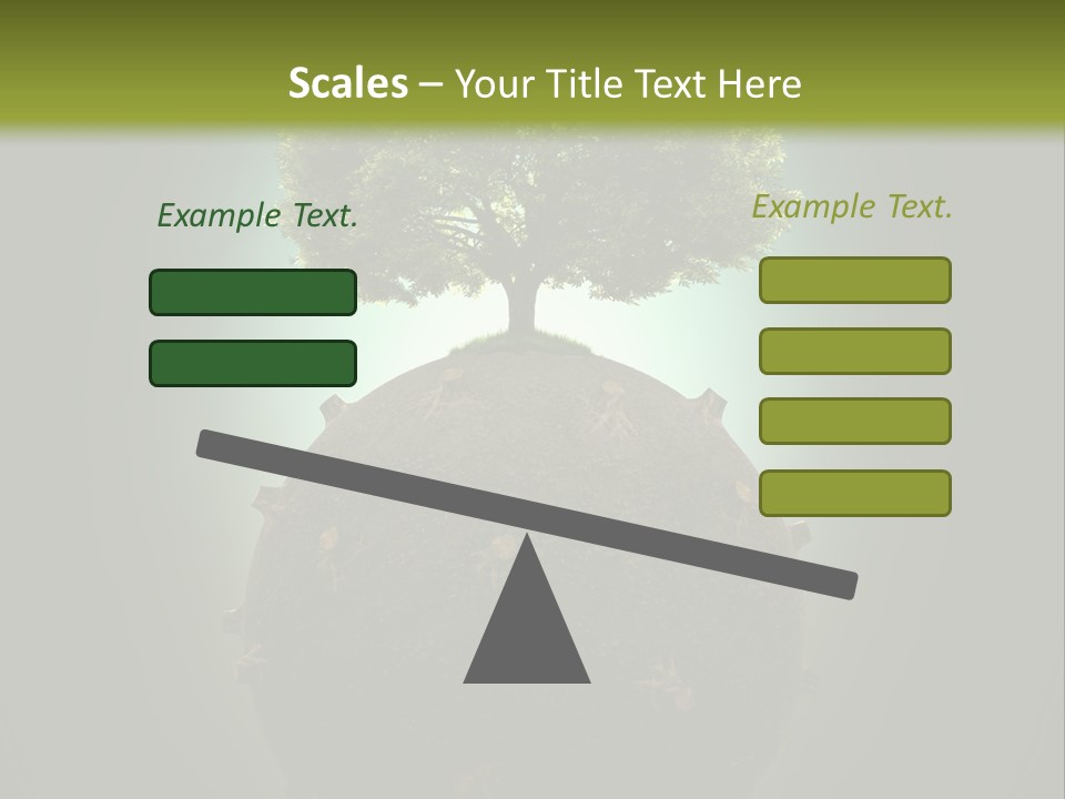 Pollution Barren Wood PowerPoint Template
