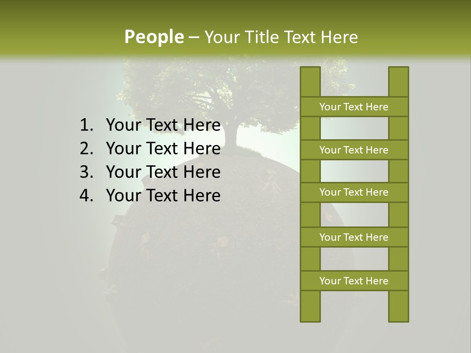 Pollution Barren Wood PowerPoint Template