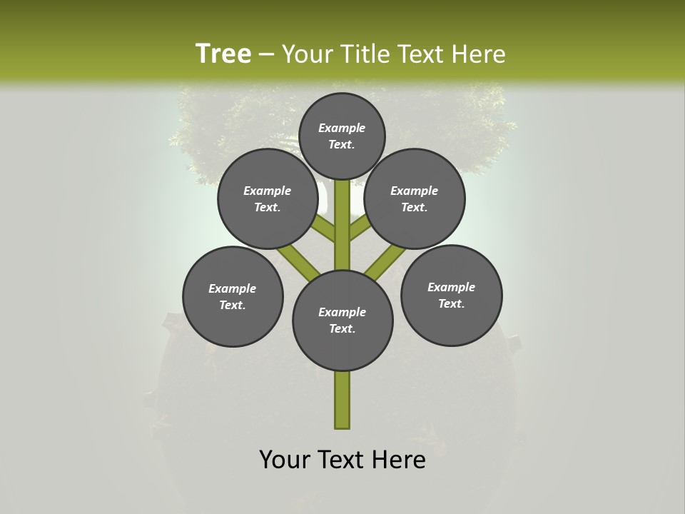Pollution Barren Wood PowerPoint Template