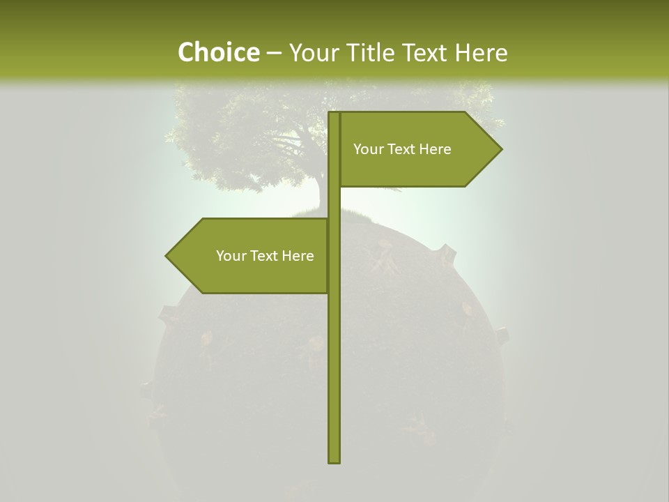 Pollution Barren Wood PowerPoint Template
