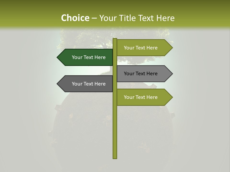 Pollution Barren Wood PowerPoint Template