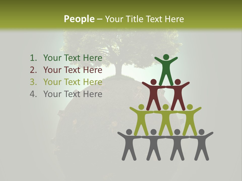 Pollution Barren Wood PowerPoint Template