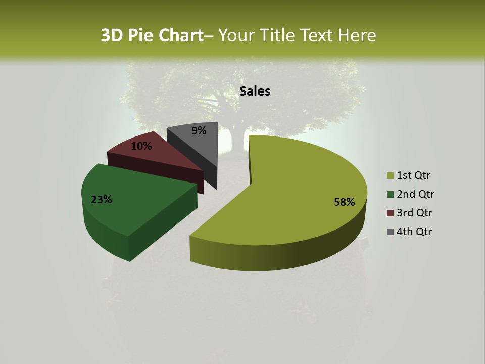 Pollution Barren Wood PowerPoint Template