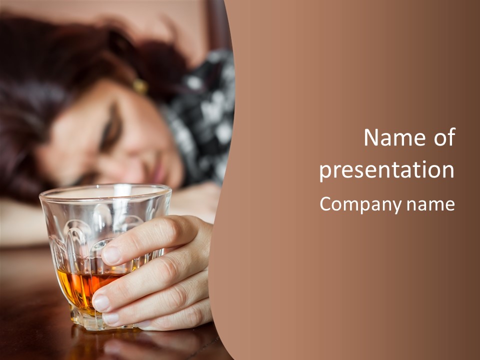 Upset Table Sad PowerPoint Template