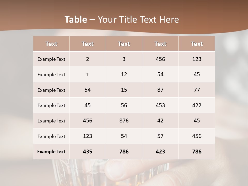 Upset Table Sad PowerPoint Template