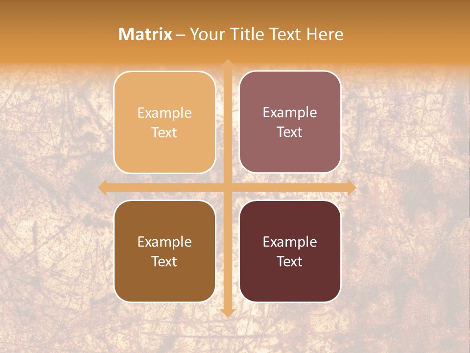 Orange Rust Grill PowerPoint Template