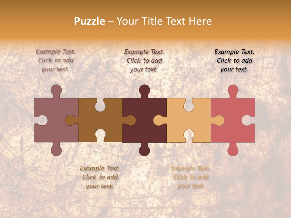 Orange Rust Grill PowerPoint Template