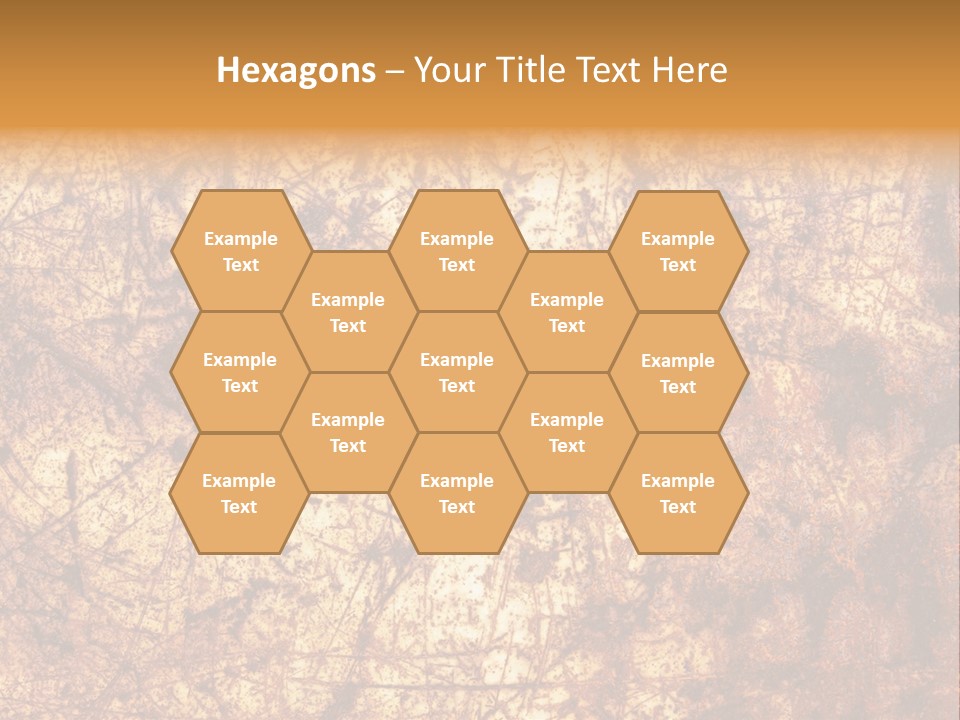 Orange Rust Grill PowerPoint Template