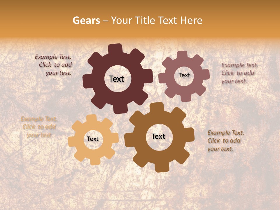 Orange Rust Grill PowerPoint Template