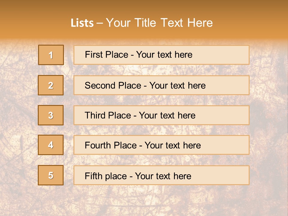Orange Rust Grill PowerPoint Template