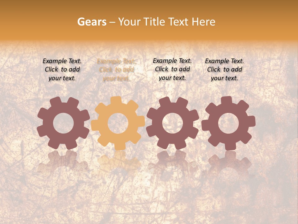 Orange Rust Grill PowerPoint Template