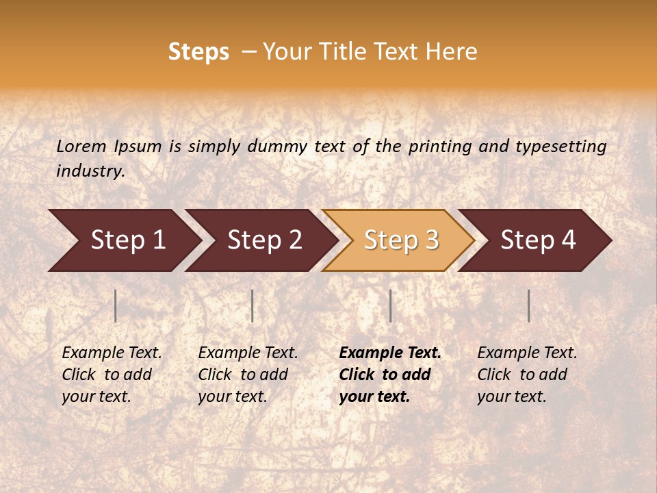 Orange Rust Grill PowerPoint Template