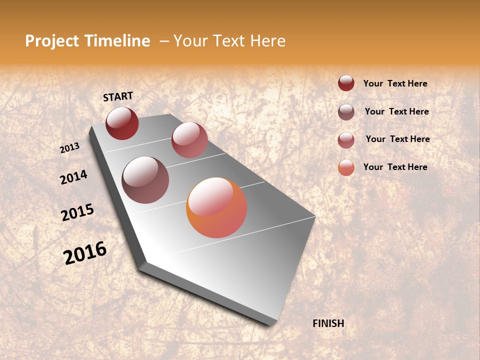 Orange Rust Grill PowerPoint Template