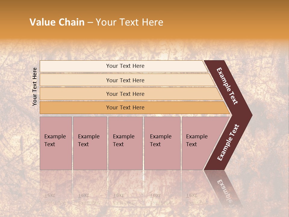 Orange Rust Grill PowerPoint Template