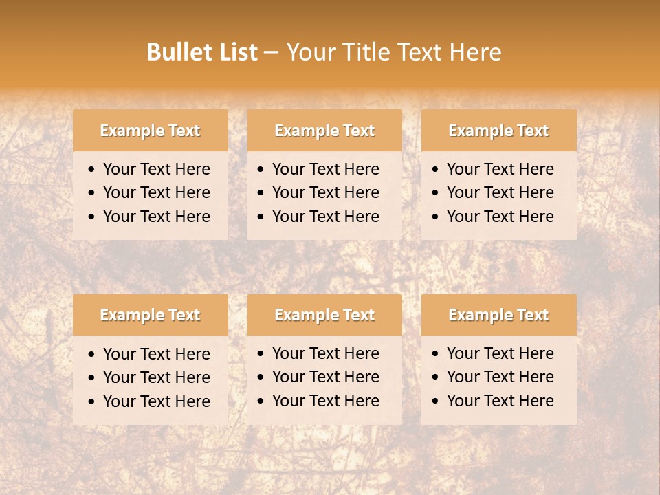 Orange Rust Grill PowerPoint Template