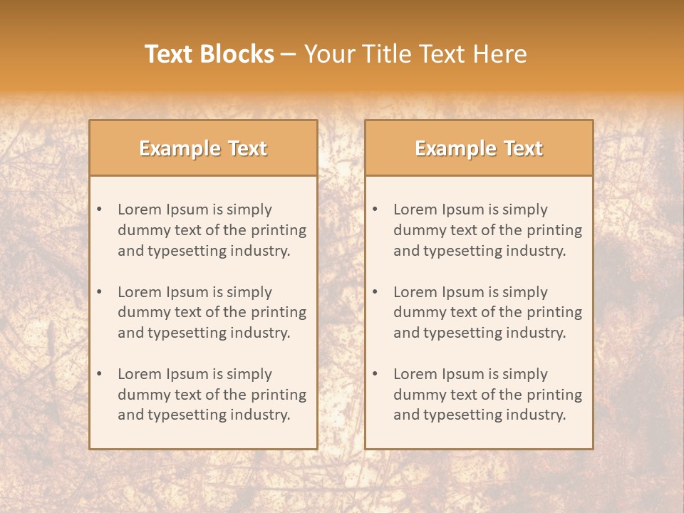 Orange Rust Grill PowerPoint Template