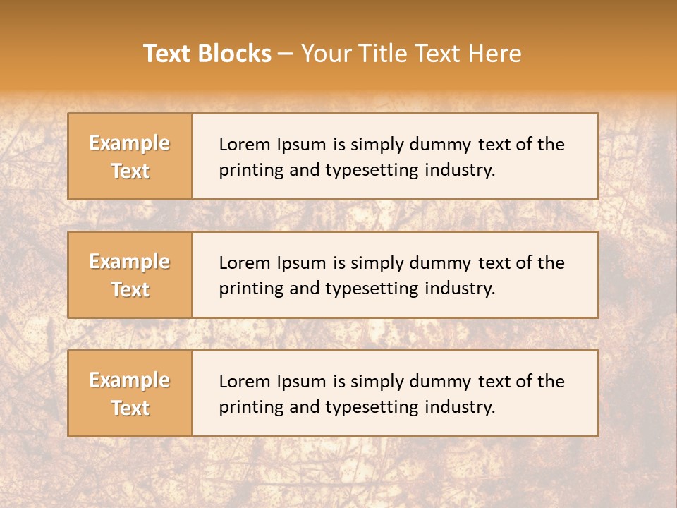 Orange Rust Grill PowerPoint Template
