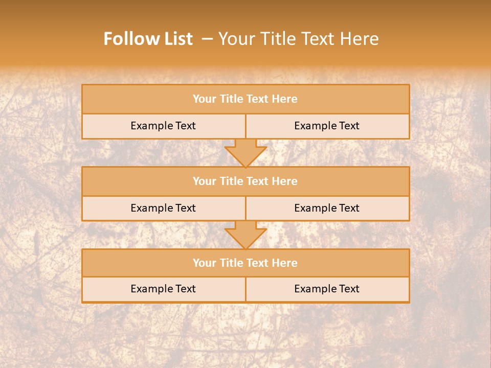 Orange Rust Grill PowerPoint Template