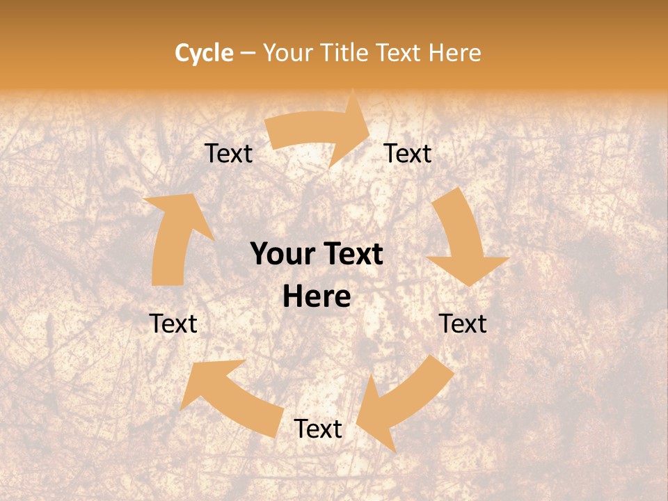 Orange Rust Grill PowerPoint Template