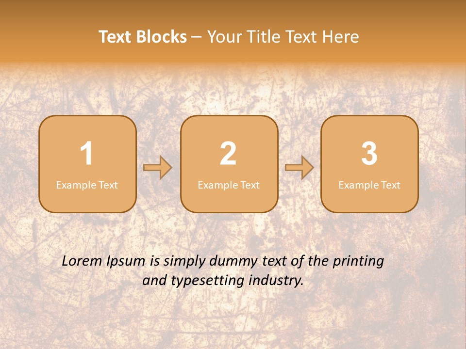 Orange Rust Grill PowerPoint Template