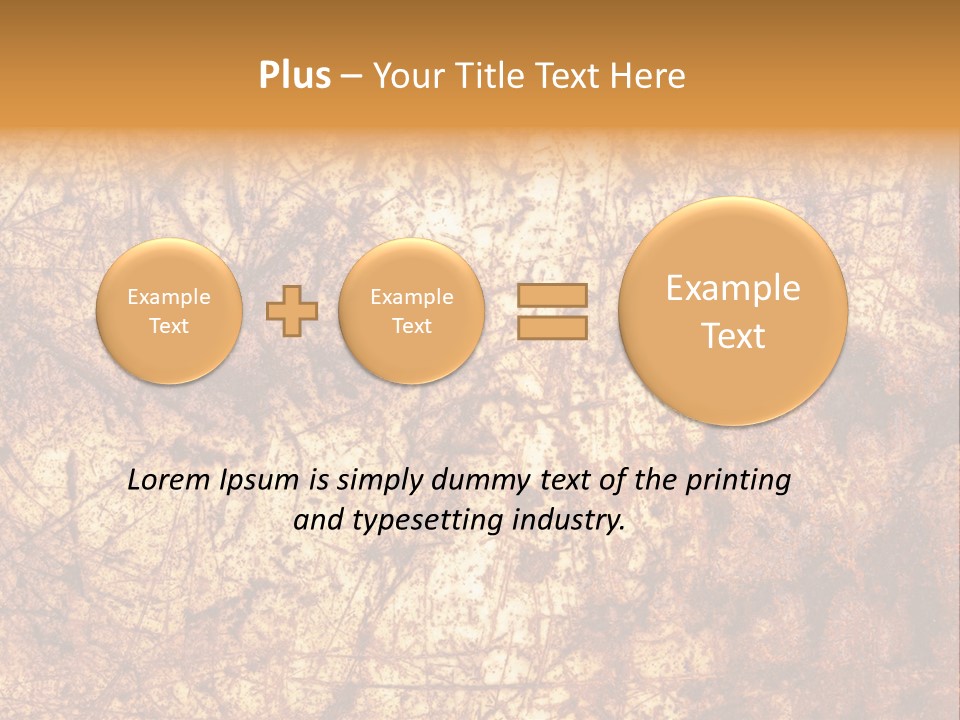Orange Rust Grill PowerPoint Template