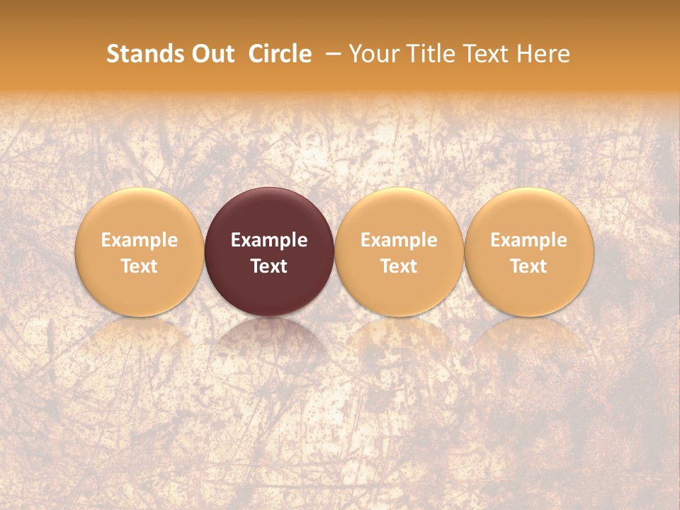 Orange Rust Grill PowerPoint Template