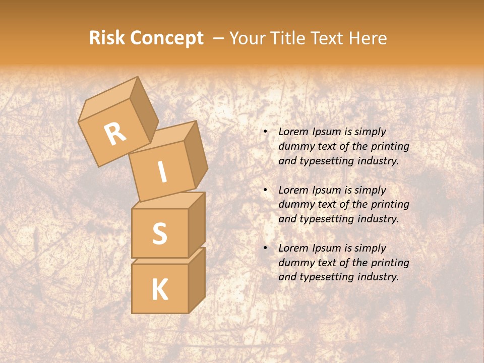 Orange Rust Grill PowerPoint Template