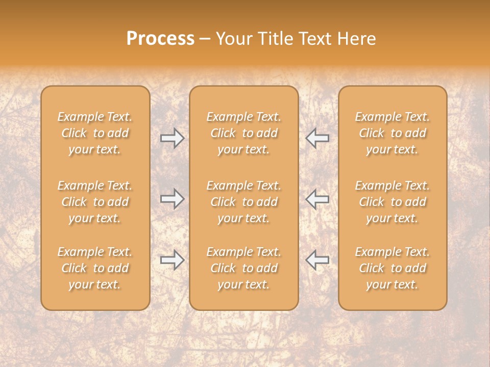 Orange Rust Grill PowerPoint Template