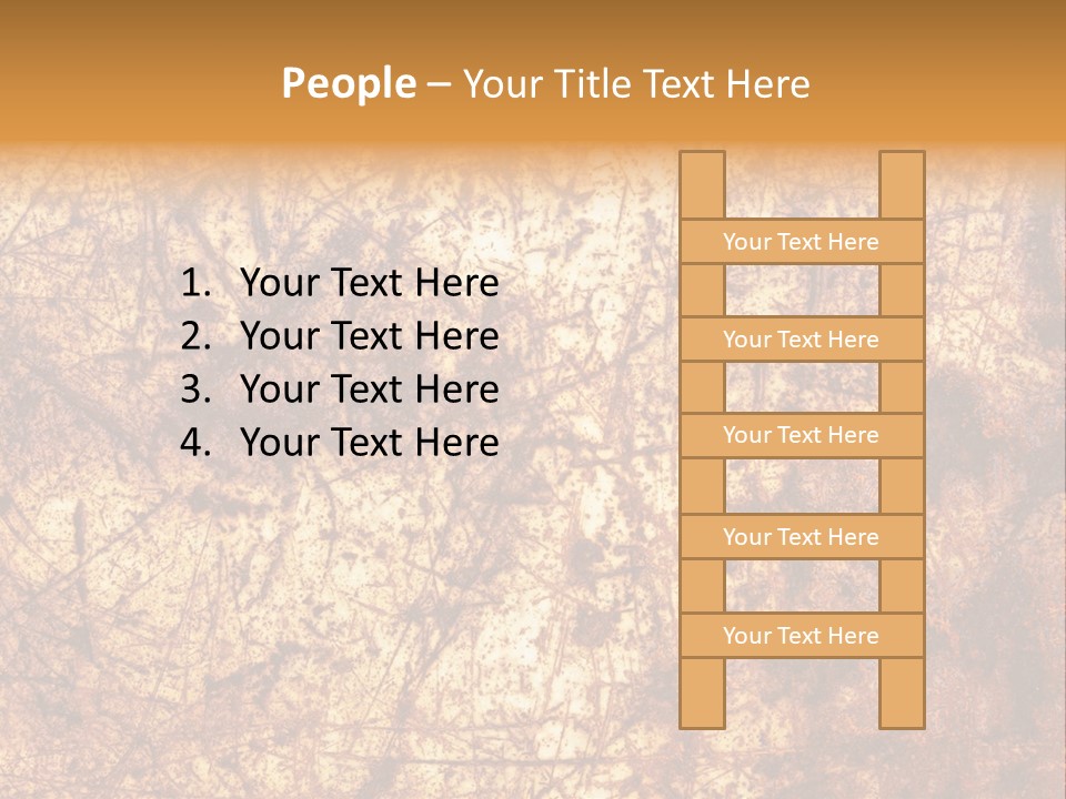 Orange Rust Grill PowerPoint Template