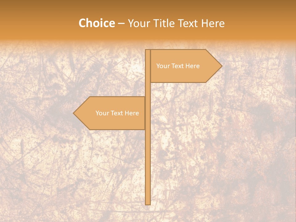Orange Rust Grill PowerPoint Template