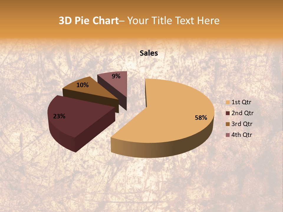 Orange Rust Grill PowerPoint Template