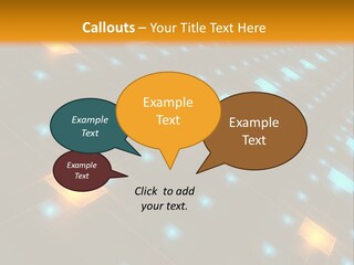 Electronic Perspective Futuristic PowerPoint Template