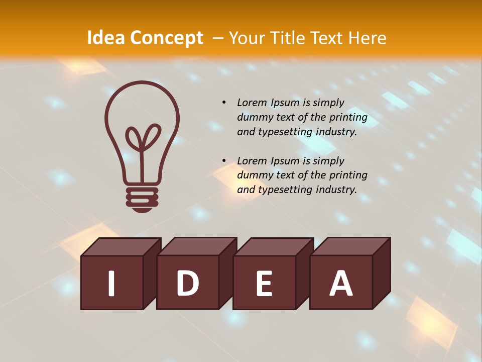 Electronic Perspective Futuristic PowerPoint Template