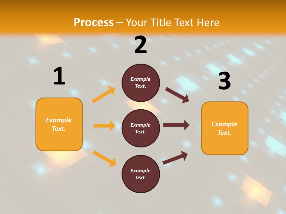Electronic Perspective Futuristic PowerPoint Template
