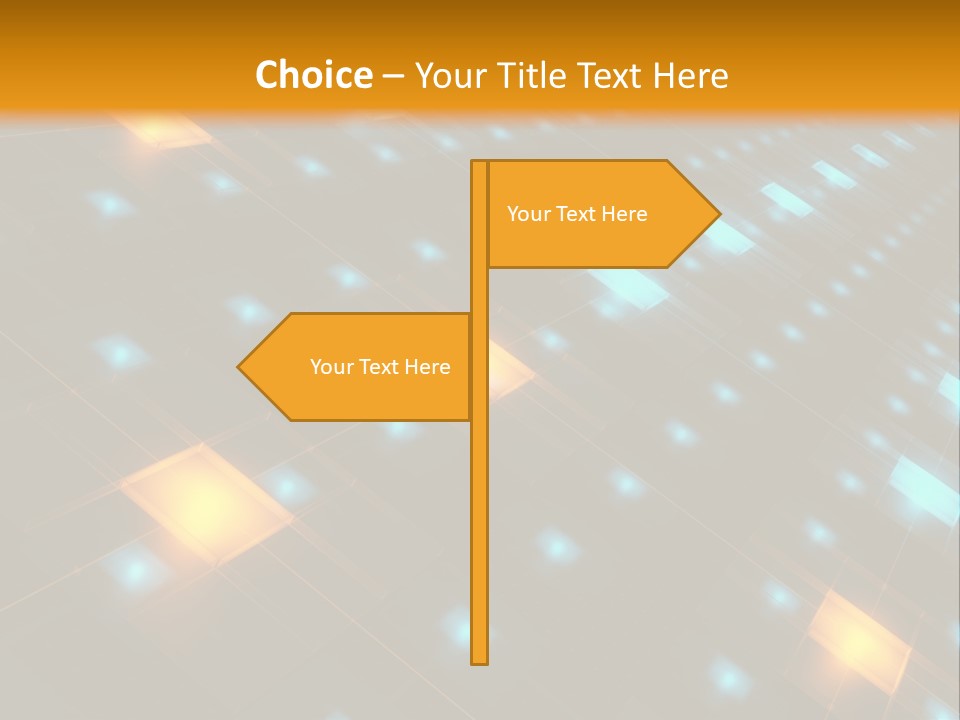 Electronic Perspective Futuristic PowerPoint Template