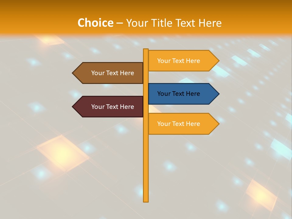 Electronic Perspective Futuristic PowerPoint Template