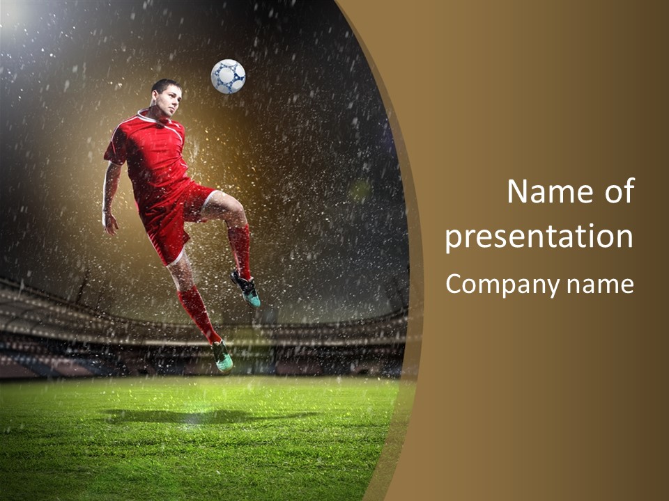 Grass Rain Weather PowerPoint Template