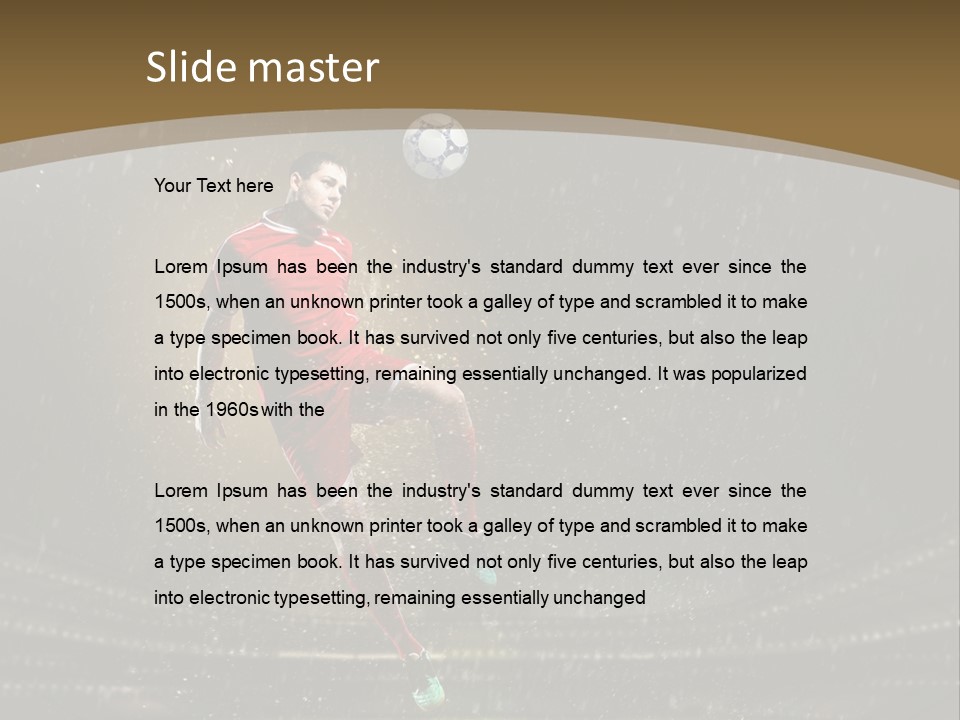 Grass Rain Weather PowerPoint Template