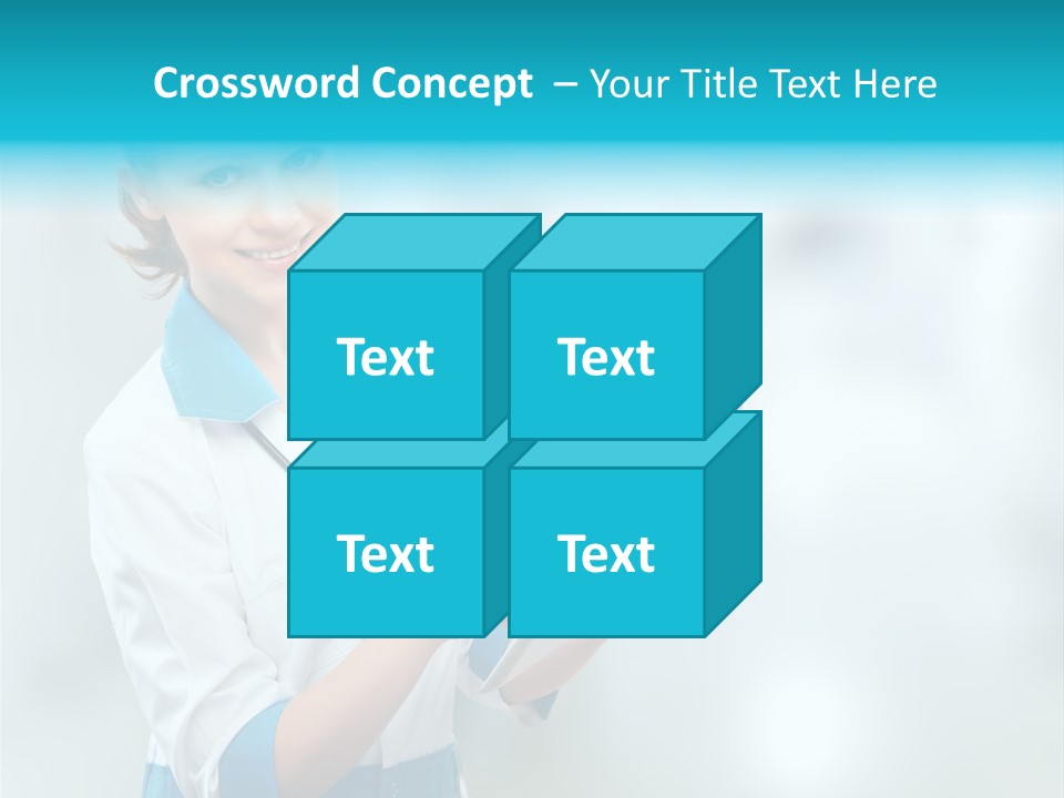 Tablet Worker  PowerPoint Template